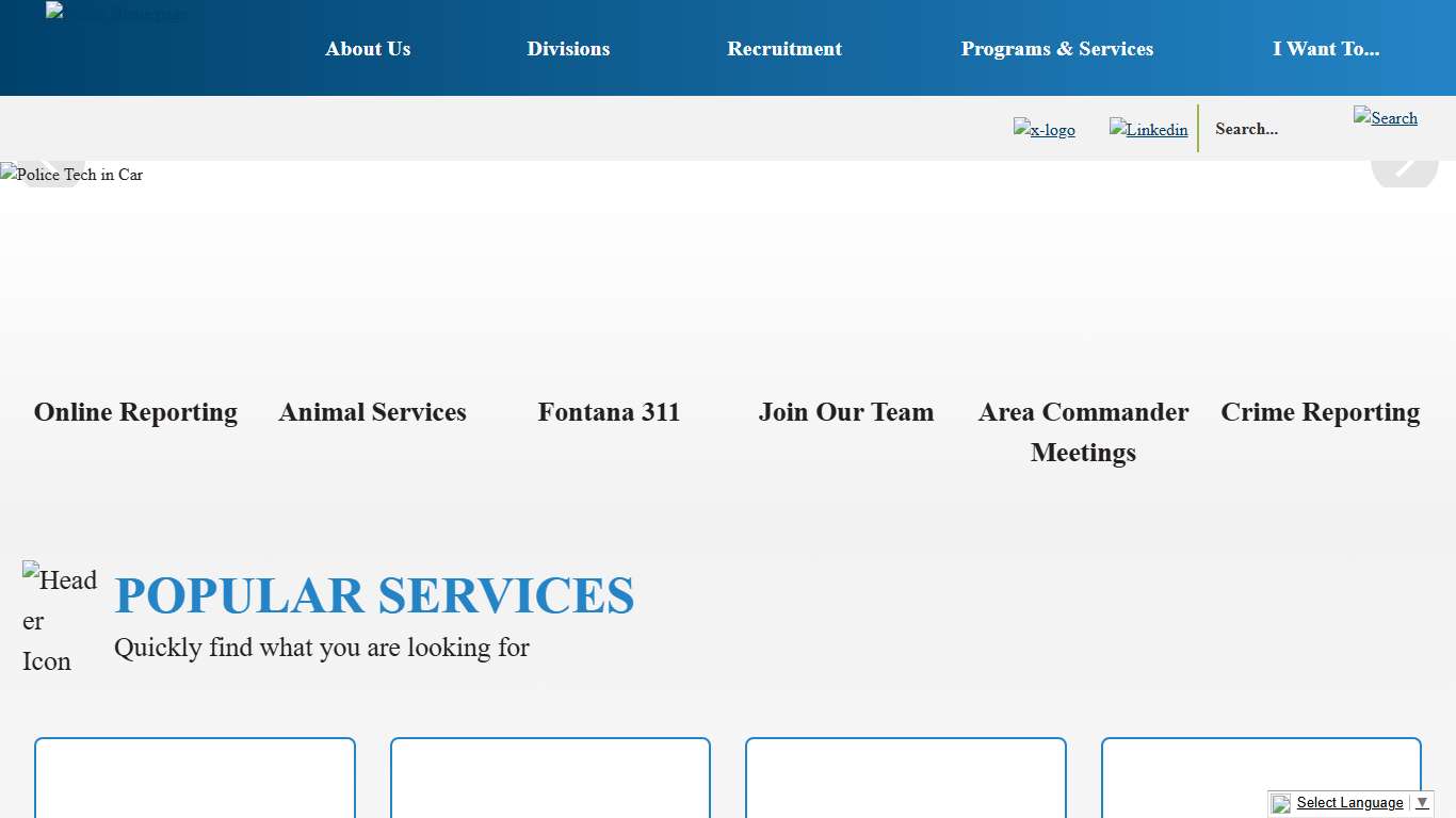 Police Department Fontana, CA - Official Website